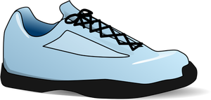 Blue tennis shoe vector image